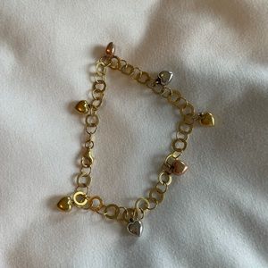 Heart charm bracelet